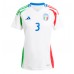 Maglia Calcio Italia Federico Dimarco #3 Seconda Divisa Donna Europei 2024 Manica Corta